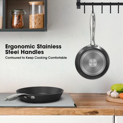 Imarku Professional Cooking Utensil , 12 Inch Nonstick Cast Iron Pan, Frying Pizza Pan,Steak Pan, Ergonomic Grip, PFOA-Free Coating, Dishwasher Safe 6 Imarku Professional Cooking Utensil , 12 Inch Nonstick Cast Iron Pan, Frying Pizza Pan,Steak Pan, Ergonomic Grip, PFOA-Free Coating, Dishwasher Safe - Image 4