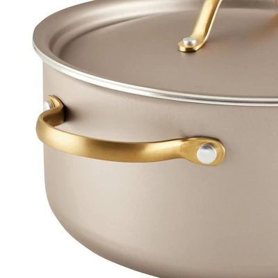 Farberware Radiant 5.5qt Nonstick Dutch Oven With Lid Champagne: Aluminum, Dishwasher-Safe, Round, 5.5qt Capacity 11 Farberware Radiant 5.5qt Nonstick Dutch Oven With Lid Champagne: Aluminum, Dishwasher-Safe, Round, 5.5qt Capacity - Image 9