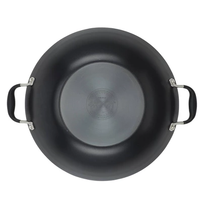 Anolon Advanced Home 14" Hard Anodized Nonstick Wok With Side Handle And Lid Onyx 13 Anolon Advanced Home 14" Hard Anodized Nonstick Wok With Side Handle And Lid Onyx - Image 11
