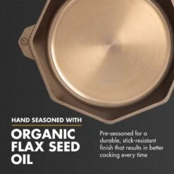 FINEX Cast Iron Skillet, Modern Heirloom, Handcrafted In The USA, Pre-seasoned With Organic Flaxseed Oil -Cookware Store GUEST 1cc4029c 4ac8 43e7 9b60 09c1a6d8c1a0