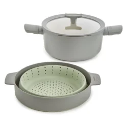 BergHOFF Balance 3Pc Non-stick Ceramic Steamer Set, Recycled Aluminum -Cookware Store GUEST 1d3748c3 4fb6 4499 87da 0f248c2c2532