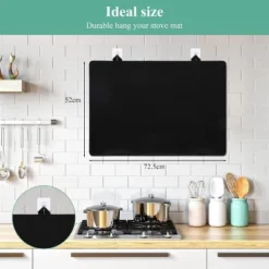 Thickened Rubber Protective Pad, Induction Cooker Cooktop Protector Pad, Mats For Kitchen Counter (72.5 X 52cm)