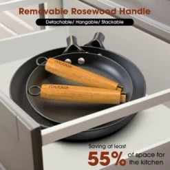 Imarku Pot Set With Removeable Handle, 8inch & 12inch Honeycomb Nonstick Frying Pan Set, Dishwasher Safe, Oven Safe Fast Heating Pots And Pans Set 13 Imarku Pot Set With Removeable Handle, 8inch & 12inch Honeycomb Nonstick Frying Pan Set, Dishwasher Safe, Oven Safe Fast Heating Pots And Pans Set -Cookware Store GUEST 1df9de4b 8125 4541 9a1e c431e2b828b6 1