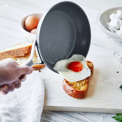 GreenPan Paris Pro Hard Anodized Healthy Ceramic Nonstick 8" And 10" Open Frying Pan Set - Gray 3 GreenPan Paris Pro Hard Anodized Healthy Ceramic Nonstick 8" And 10" Open Frying Pan Set - Gray