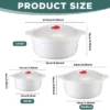 Itopfox 3-Piece Microwave Bowls With Lids And Steam Rack, Assorted Sizes For Soup, Noodles, Leftovers, Dishwasher Safe, Dorm & Kitchen Essentials -Cookware Store GUEST 2129cddf 1c80 4240 8a83 f86954b50fc9