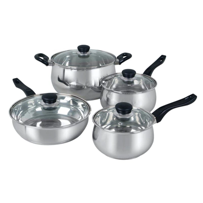 Oster® Oster Rametto 8 Piece Stainless Steel Kitchen Cookware Set With Glass Lids 9 Oster® Oster Rametto 8 Piece Stainless Steel Kitchen Cookware Set With Glass Lids - Image 7