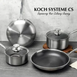 KOCH SYSTEME KOCH SYSTEME CS Hybrid Nonstick Stainless Steel Frying Pan, Omelette Pan With Stay Cool Handle, Dishwasher & Oven Safe -Cookware Store GUEST 227e090f 7dd9 4da5 9ba1 c86c95713983