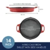 Rachael Ray 14" Nitro Cast Iron Skillet With Side Handle Red: Lifetime Warranty, Hand Wash, Induction Compatible -Cookware Store GUEST 2298f039 ef23 407c b525 69ac1e138016