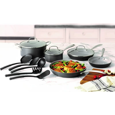 Granitestone Pro Hard Anodized 13 Piece Nonstick Cookware Set With Utensils 4 Granitestone Pro Hard Anodized 13 Piece Nonstick Cookware Set With Utensils - Image 2