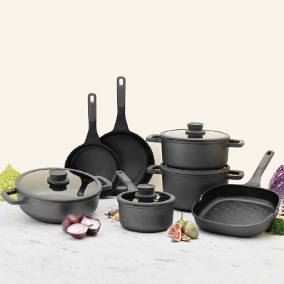 BergHOFF Stone 11Pc Non-stick Cookware Set With Glass Lids 12 BergHOFF Stone 11Pc Non-stick Cookware Set With Glass Lids - Image 10