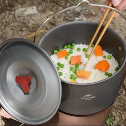 Naturehike Camping Soup Pot Cookware With Lid Large Outdoor Portable Hanging Pot Cooking Set For 1-6 People -Cookware Store GUEST 237f4f3a 5f23 4543 87ac 495d114052ab