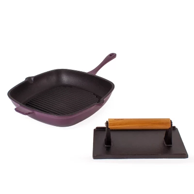 BergHOFF Neo 2Pc Cast Iron Grill Set, Grill Pan & Bacon/Steak Press 15 BergHOFF Neo 2Pc Cast Iron Grill Set, Grill Pan & Bacon/Steak Press - Image 13