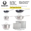 Babish 12-Piece Professional Cookware Set – Stainless, Carbon Steel & Aluminum With Baking Sheets
