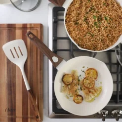 Oster® Oster SmartHandle Advance 18-Piece Ceramic Nonstick Cookware Set – Detachable Handles, With Utensils & Pan Protectors - Linen -Cookware Store GUEST 2564eb4e aaab 42d9 a580 a2b641422542