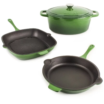 BergHOFF Neo Cast Iron 4Pc Set, Fry Pan 10", Square Grill Pan 11", & 5qt. Covered Dutch Oven 17 BergHOFF Neo Cast Iron 4Pc Set, Fry Pan 10", Square Grill Pan 11", & 5qt. Covered Dutch Oven - Image 15