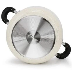 Oster® Oster Clairborne 6 Quart Aluminum Nonstick Dutch Oven With Lid In Sand -Cookware Store GUEST 26334be8 fc91 4e9e 9830 8c7cd9fc3176