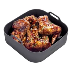 Gourmia Reusable 3pc Silicone Air Fryer Accessory Set With Basket Liner, Egg Bites Mold & Muffin Pan: Dishwasher-Safe, Hand Wash, Black, 1.49 Lbs 17 Gourmia Reusable 3pc Silicone Air Fryer Accessory Set With Basket Liner, Egg Bites Mold & Muffin Pan: Dishwasher-Safe, Hand Wash, Black, 1.49 Lbs -Cookware Store GUEST 26f1f24c 8ec0 4c2d 99f5 75adb971235d