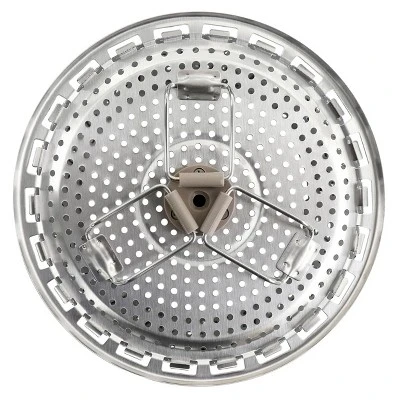 Martha Stewart Richburn Stainless Steel Telescopic Folding Steamer Insert With Handle In Taupe 6 Martha Stewart Richburn Stainless Steel Telescopic Folding Steamer Insert With Handle In Taupe - Image 4