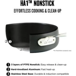 All-Clad HA1 Hard Anodized Nonstick Cookware Set 10 Piece