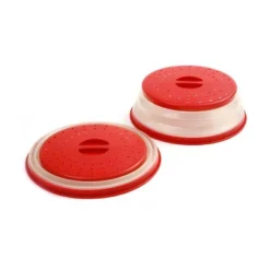 Norpro Knockdown Collapsible Microwave Food Cover, Red/Clear -Cookware Store GUEST 28541350 edef 459b 9b90 60743b1543c4