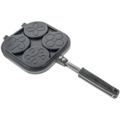 5 Star Super Deals 2 Perfect Small Bake & Serve Double Sided Pancake Maker Pan - 4 Decorative Designs For Eggs, French Toast, Omelette -Cookware Store GUEST 28d25269 b1dc 4065 8994 808f53119f1f
