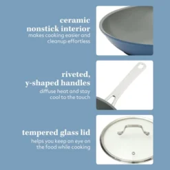 Sur La Table Kitchen Essentials Cool Commune Hard Anodized 10 Piece PFA Free Ceramic Non Stick Interior Cookware Set -Cookware Store GUEST 28ef940d 15eb 4544 bebb 663613517b08