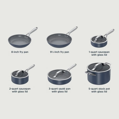 Ninja 10pc NeverStick Ceramic Pro Cookware Set: Nonstick Pans, Pot Set, Dishwasher-Safe, Induction Compatible 12 Ninja 10pc NeverStick Ceramic Pro Cookware Set: Nonstick Pans, Pot Set, Dishwasher-Safe, Induction Compatible - Image 10