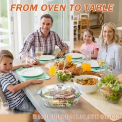 Itopfox 2.8L Glass Casserole Baking Dish With Lid, Large Oval Dish For Oven, Freezer & Microwave, Clear Container 16 Itopfox 2.8L Glass Casserole Baking Dish With Lid, Large Oval Dish For Oven, Freezer & Microwave, Clear Container -Cookware Store GUEST 297cf3c0 07e7 492f 9831 a1f42f35fda0