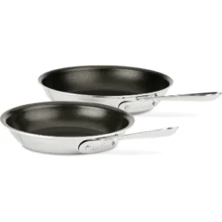All-Clad D3 3-Ply Stainless Steel Non Stick Fry Pan Set 2 Piece, 8 & 10 Inch -Cookware Store GUEST 298df450 dea1 456a 98cf 25347e3d8ca3