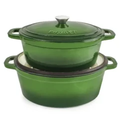 BergHOFF Neo 4Pc Cast Iron Cookware Set, 5qt. & 8qt. Oval Dutch Ovens, Matching Lids -Cookware Store GUEST 2995632b 82bb 4b7c 9c0c 1af792a6ffef