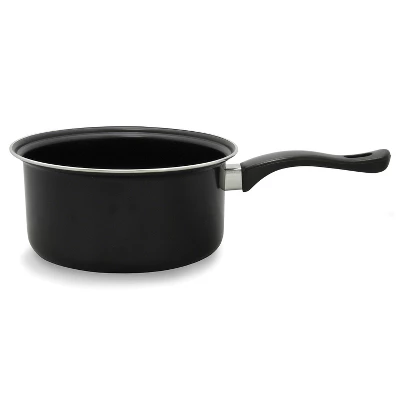 Brentwood 2-Piece Nonstick Carbon Steel Saucepan Set In Black 3 Brentwood 2-Piece Nonstick Carbon Steel Saucepan Set In Black