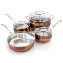 Oster® Oster Carabello 9 Piece Stainless Steel Cookware Combo Set In Copper -Cookware Store GUEST 29d13a1b 233d 4d99 9a90 46028213a3af