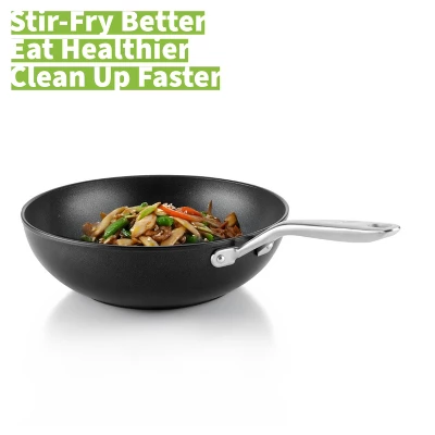TECHEF Onyx - 12" Nonstick Wok/Stir-Fry Pan With Cover 4 TECHEF Onyx - 12" Nonstick Wok/Stir-Fry Pan With Cover - Image 2
