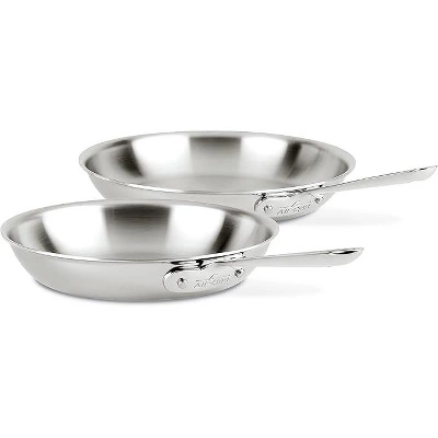 All-Clad D3 3-Ply Stainless Steel Fry Pan Set 2 Piece, 10, 12 Inch 7 All-Clad D3 3-Ply Stainless Steel Fry Pan Set 2 Piece, 10, 12 Inch - Image 5
