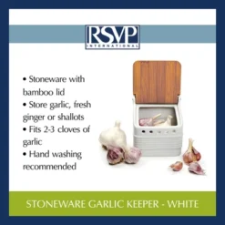 Rsvp Stoneware Garlic Keeper - White 20 Rsvp Stoneware Garlic Keeper - White -Cookware Store GUEST 2be96e16 c881 4d89 ba26 d140e4286bfc