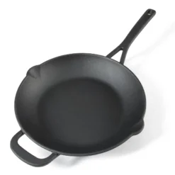 Martha Stewart 12" Pre Seasoned Cast Iron Skillet: Oven & Broiler-Safe, Smooth Surface Induction Compatible, Black -Cookware Store GUEST 2c46010a ad53 4547 897d 810b5c4da394