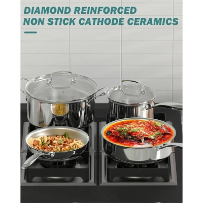 SUGIFT Stainless Steel Fry Pan Set 9 SUGIFT Stainless Steel Fry Pan Set - Image 7