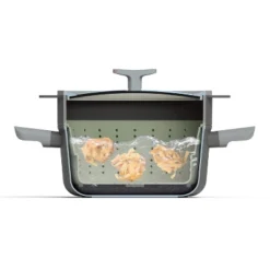 BergHOFF Balance Non-stick Silicone Collapsible Steamer Basket & Strainer 10", Recycled Material, Sage -Cookware Store GUEST 2ea3f084 b0a2 4db2 9f1b e9e2e3877cb6