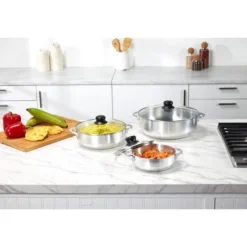 IMUSA 3pc Basic Caldero Set With Glass Lid: Aluminum Cookware, 6-Piece, Electric & Gas Compatible, Hand Wash -Cookware Store GUEST 2eb9c135 a4d6 4610 93c6 fa82e0853d7e