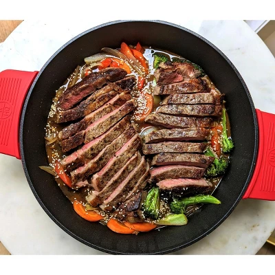 Kitchen HQ 144oz Cast Iron Nonstick Braiser Refurbished 6 Kitchen HQ 144oz Cast Iron Nonstick Braiser Refurbished - Image 4