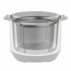 Instant Pot Official Large Mesh Steamer Basket, Stainless Steel, Round - Versatile Steamer & Strainer For Vegetables, Fish, And More - Durable
