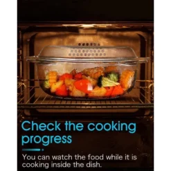 Itopfox Oval Glass Casserole Dish With Lid, Microwave & Oven Safe Bakeware, Covered Glass Dish For Baking & Cooking, 3.5L Capacity -Cookware Store GUEST 311756ac b725 4eac be92 1cf830505e2d