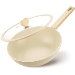 KOCH SYSTEME CS Non-stick 11 Inch Ceramic Wok Pan, Nontick Wok Pan With Glass Lid, Aluminum -Cookware Store GUEST 31caf588 94e1 4c16 9c57 5ad587b44dd9