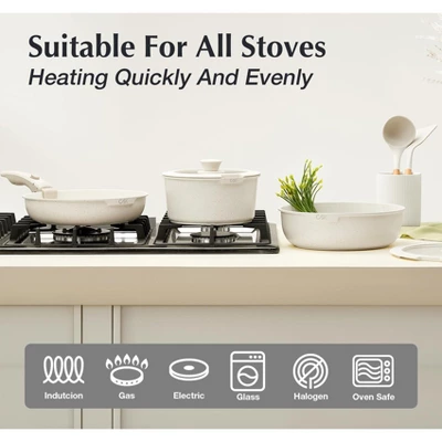 KOCH SYSTEME CS Nonstick 17 PCS Cookware Set Detachable Handle, Induction Kitchen Cookware Sets Non Stick With Removable Handle 4 KOCH SYSTEME CS Nonstick 17 PCS Cookware Set Detachable Handle, Induction Kitchen Cookware Sets Non Stick With Removable Handle - Image 2