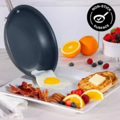 Guy Fieri's Flavortown Laser Titanium 12” Fry Pan With Lid - Non-stick Cookware Without PFAS, PTFE, Or PFOA -Cookware Store GUEST 3253e562 7878 4a55 b909 ff493ed3a199