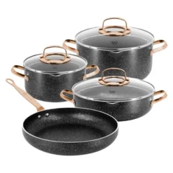 Korkmaz Galaksi 7 Piece Non Stick Aluminum Cookware Set In Black -Cookware Store GUEST 3302c8dc 8702 489f a782 7ed76d0ea922