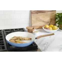 GoodCook 12" Healthy Ceramic Frying Pan: Nonstick Skillet, Dishwasher-Safe, Gas & Electric Compatible, Blue