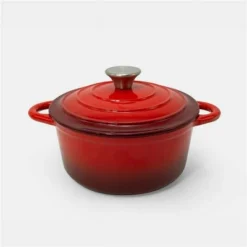 EXCELSTEEL 443 2.8QT CASSEROLE PAN WITH RED ENAMEL COATING -Cookware Store GUEST 34ac6b6a 31aa 45b9 b717 eef418ce1f94
