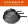 COMMERCIAL CHEF Pre-Seasoned Cast Iron 3-Piece Skillet Set, 6Inch 8Inch 10 Inch, Black 2 COMMERCIAL CHEF Pre-Seasoned Cast Iron 3-Piece Skillet Set, 6Inch 8Inch 10 Inch, Black -Cookware Store GUEST 34d33653 7379 49bc 9151 3fa085747270
