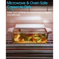 Itopfox Square Glass Baking Dish With Lid, Microwave, Oven & Dishwasher Safe Bakeware For Casseroles, Desserts & More -Cookware Store GUEST 3523806b efa7 44ec ab9e b7e8c3acac2c